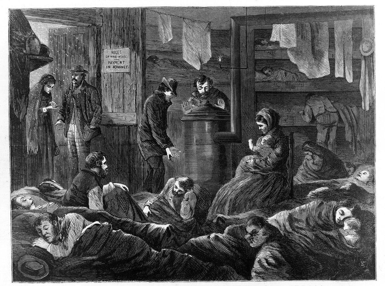 Underground Lodgings for the Poor, Greenwich Street, Nowy Jork, z Harper