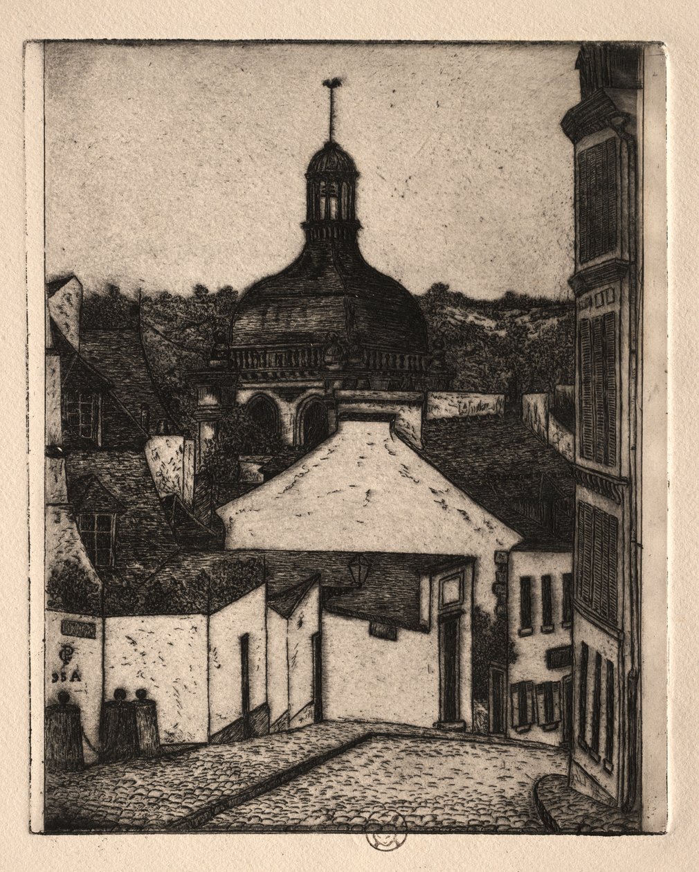 Sześć akwafort: Notre Dame Street, Pontoise autorstwa Paul Gachet