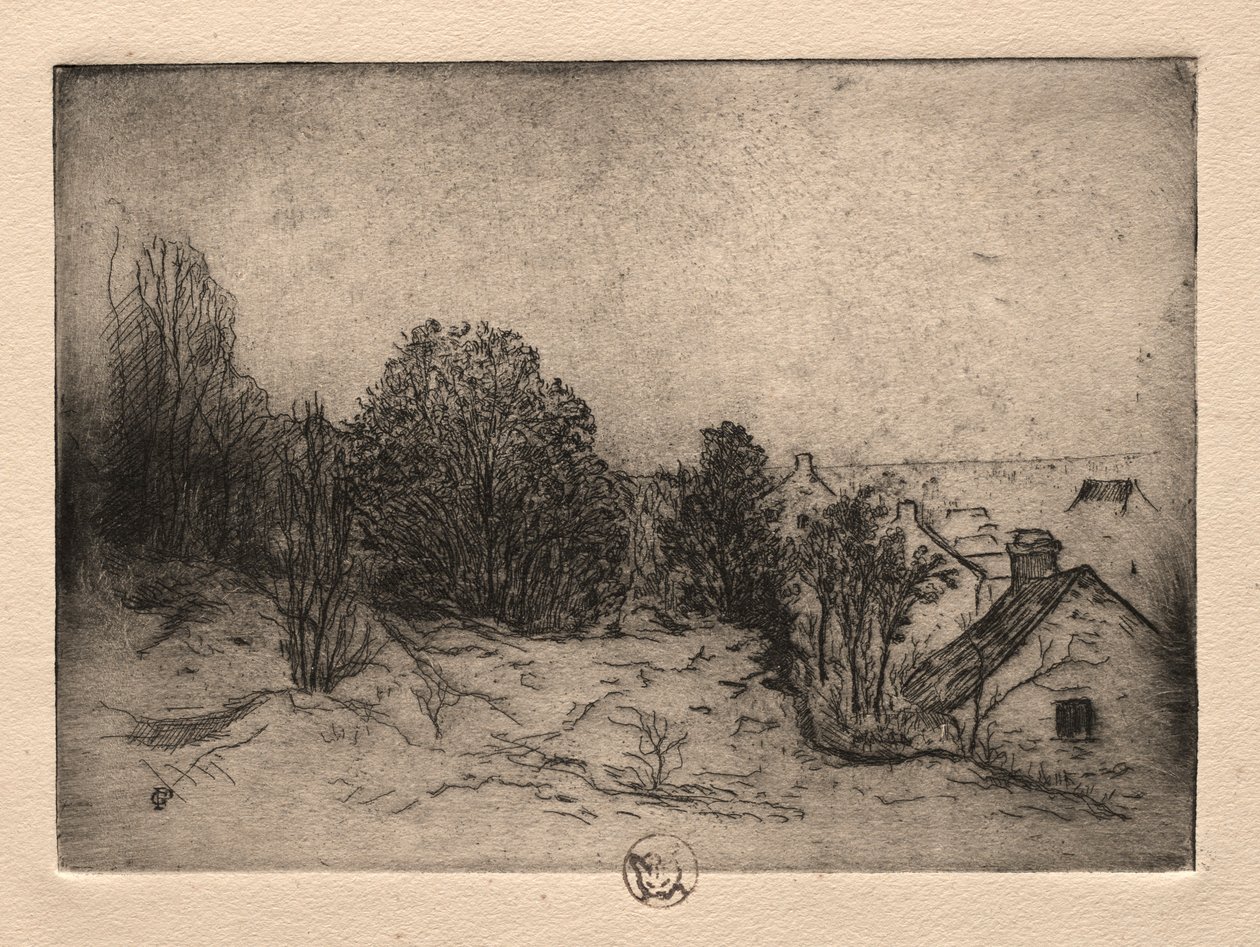 Sześć akwafort: Vesnots, Auvers on the Oise, 1895. autorstwa Paul Gachet