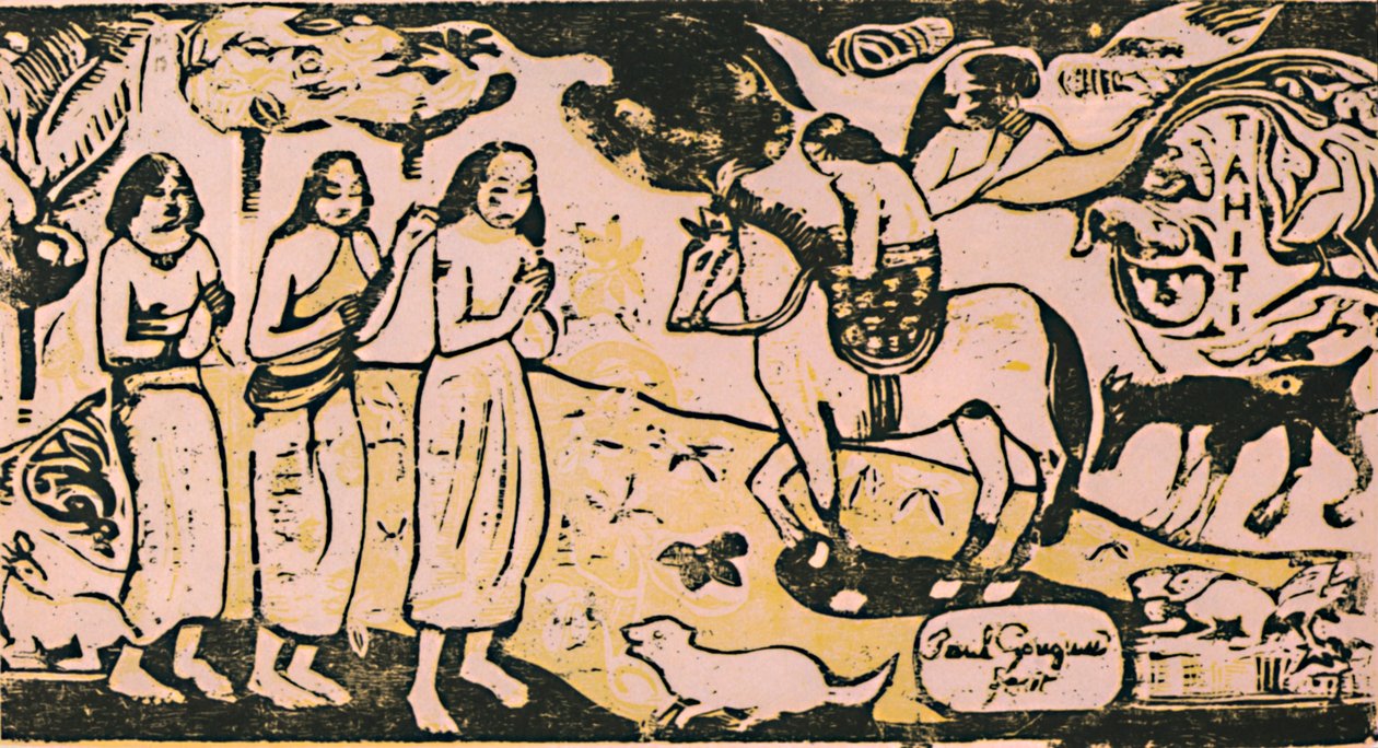 Zmiana miejsca zamieszkania, ok.1899, 1946 autorstwa Paul Gauguin