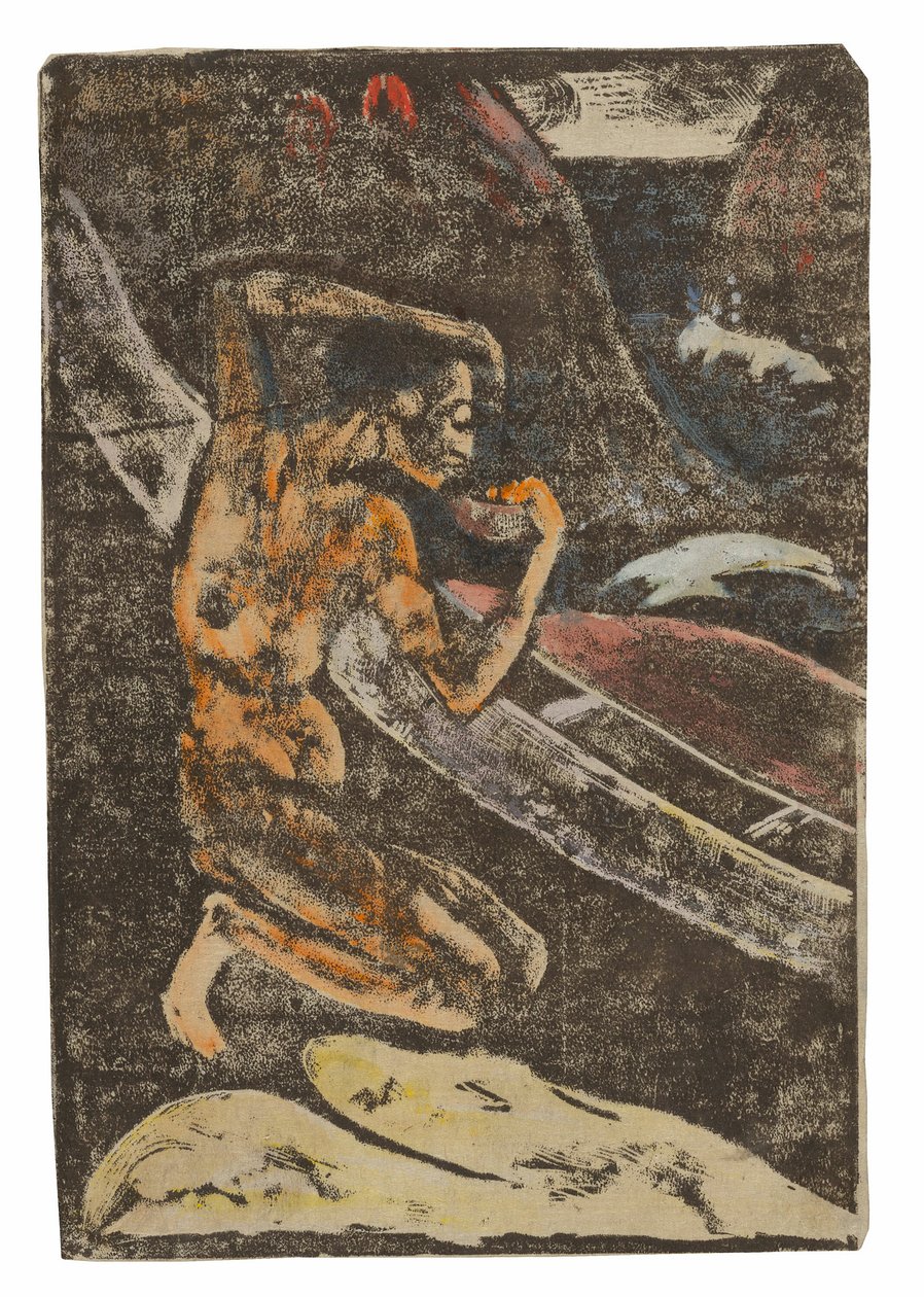 Rybak pijący przy swoim kajaku autorstwa Paul Gauguin