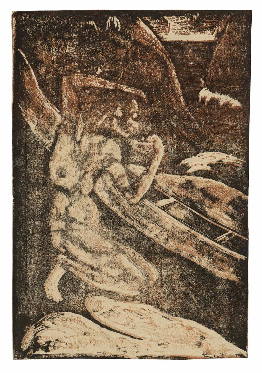 Rybak pijący obok swojego kajaka autorstwa Paul Gauguin