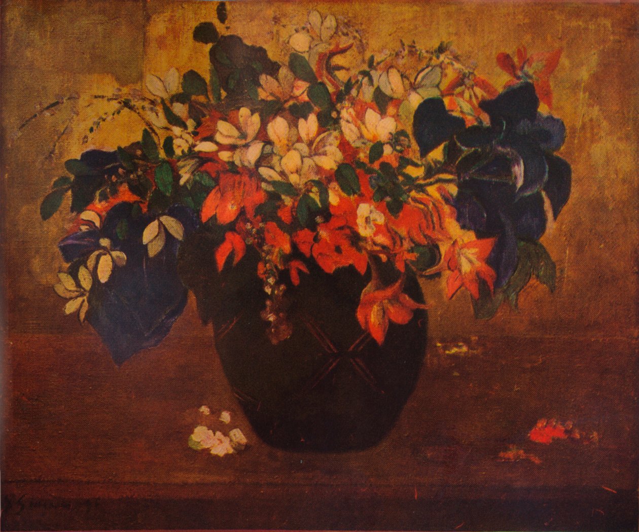 Wazon z kwiatami, 1896, 1932 autorstwa Paul Gauguin
