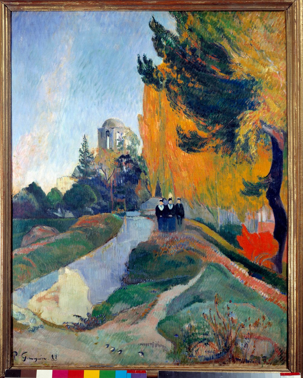 Alyscampy w Arles. Obraz Paula Gauguina (1848-1903) autorstwa Paul Gauguin