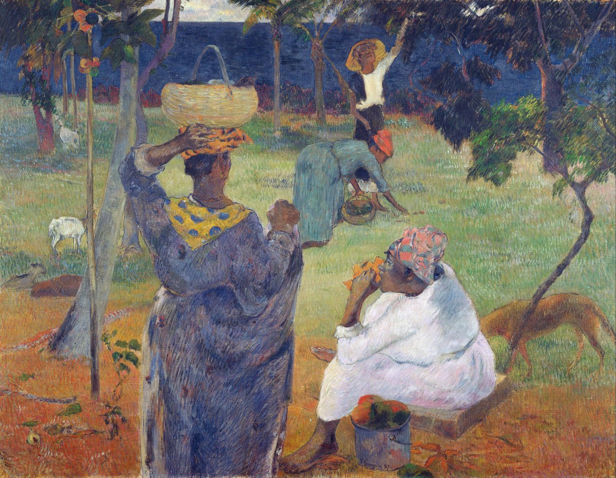 Wśród mango autorstwa Paul Gauguin