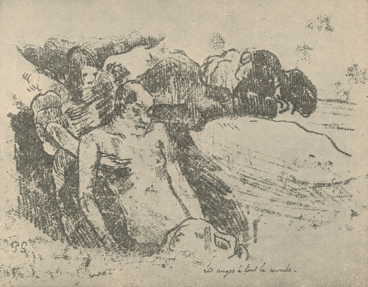 Anioły dla wszystkich, 1936 autorstwa Paul Gauguin