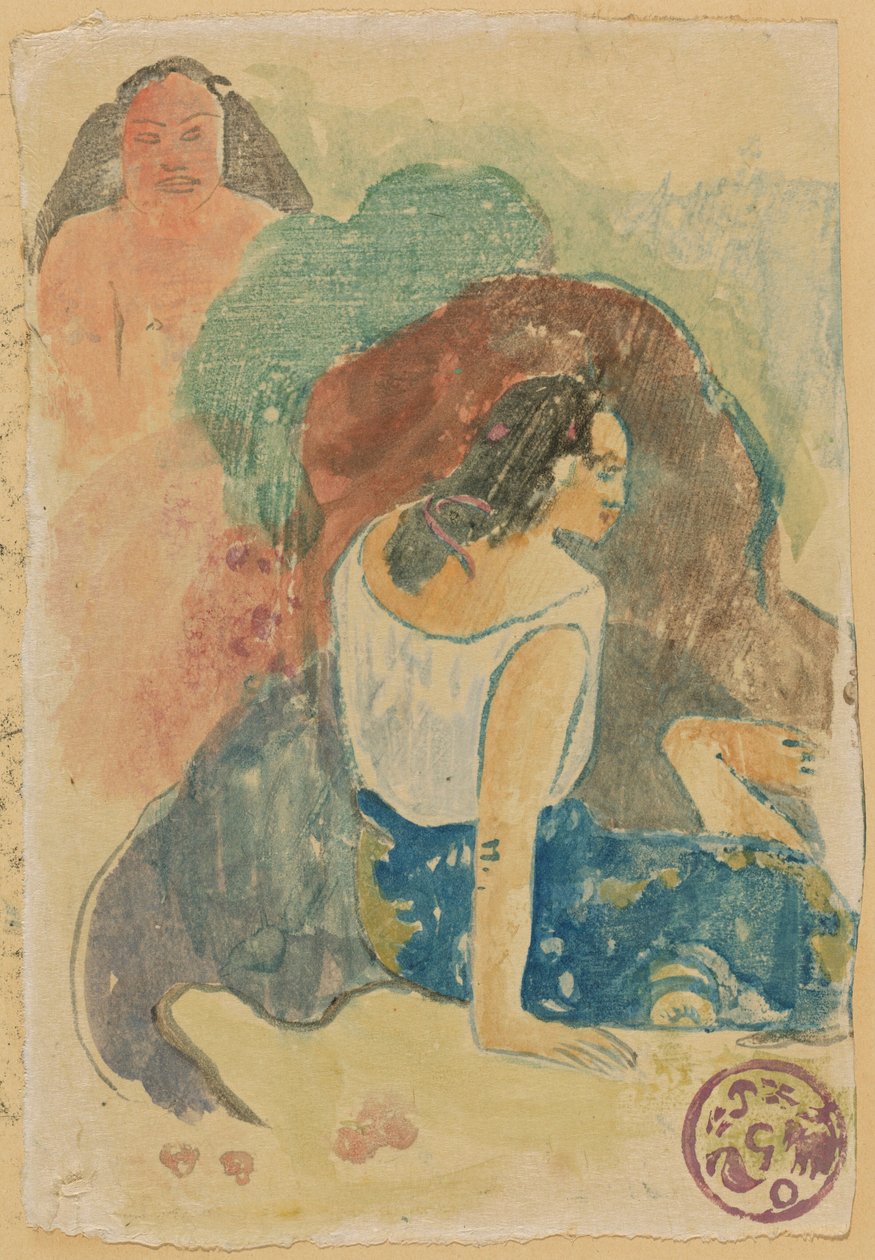 Arearea no Varua Ino (Worte des Teufels) [recto] autorstwa Paul Gauguin