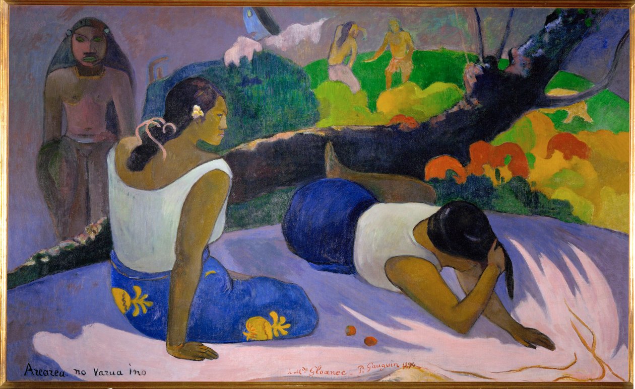Arearea no vareua ino (olej na płótnie) autorstwa Paul Gauguin