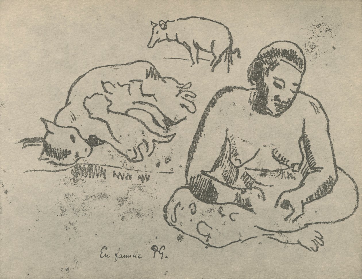 W domu, 1936 autorstwa Paul Gauguin