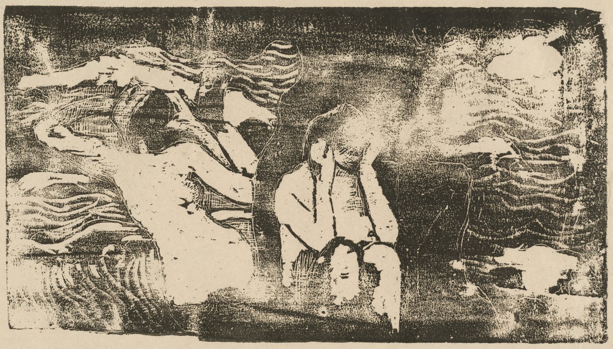 Pod Czarnymi Skałami autorstwa Paul Gauguin