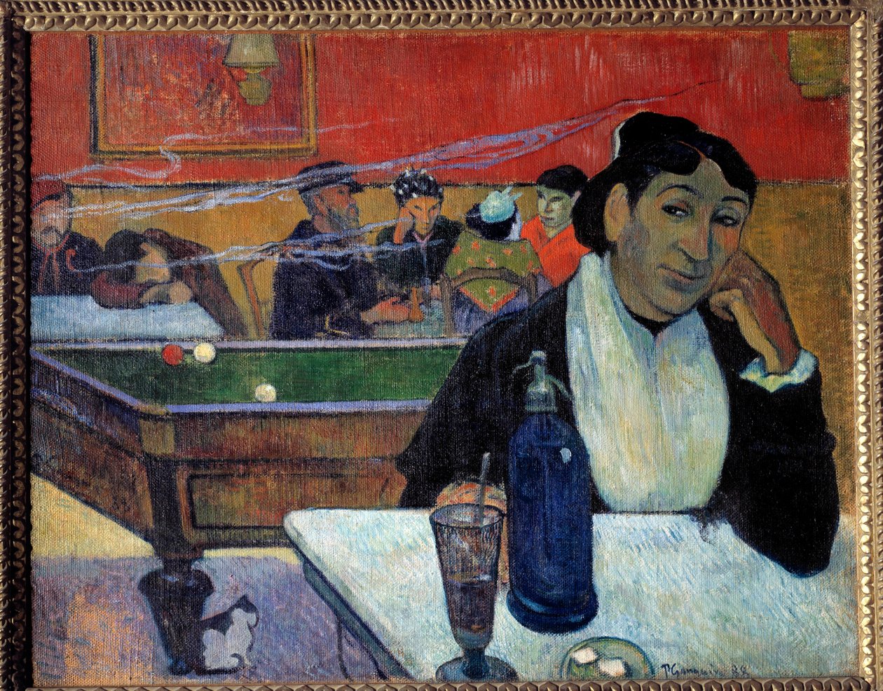 W kawiarni (Arles) Obraz Paula Gauguina (1848-1902) 1888 Moskwa. Muzeum Puszkina autorstwa Paul Gauguin