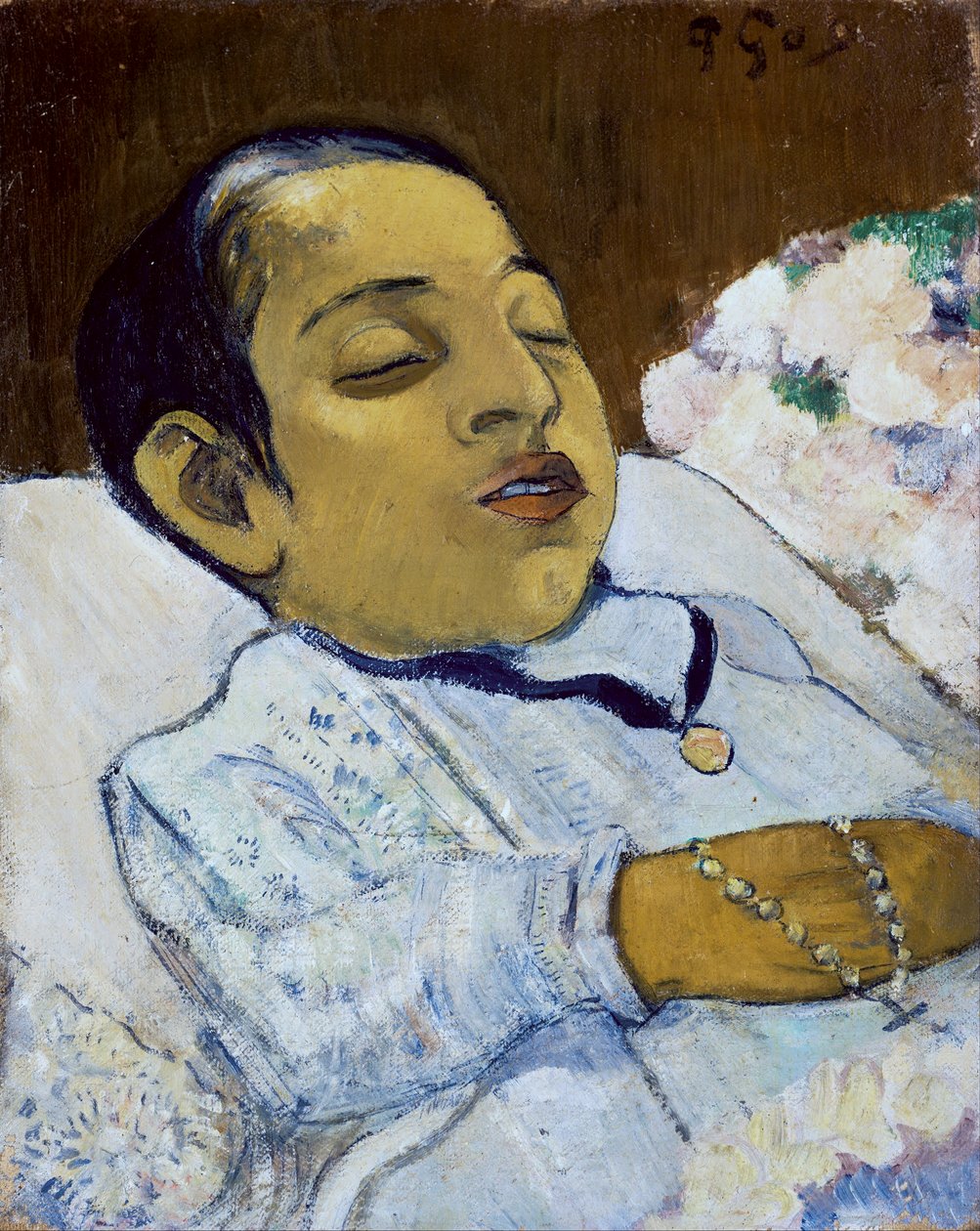 „Atiti” Martwe dziecko w łóżku – obraz Paula Gauguina autorstwa Paul Gauguin