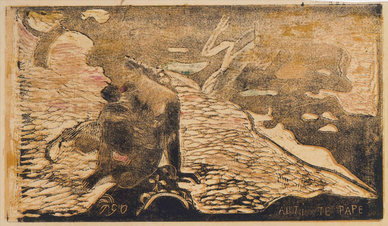 Auti Te Pape autorstwa Paul Gauguin