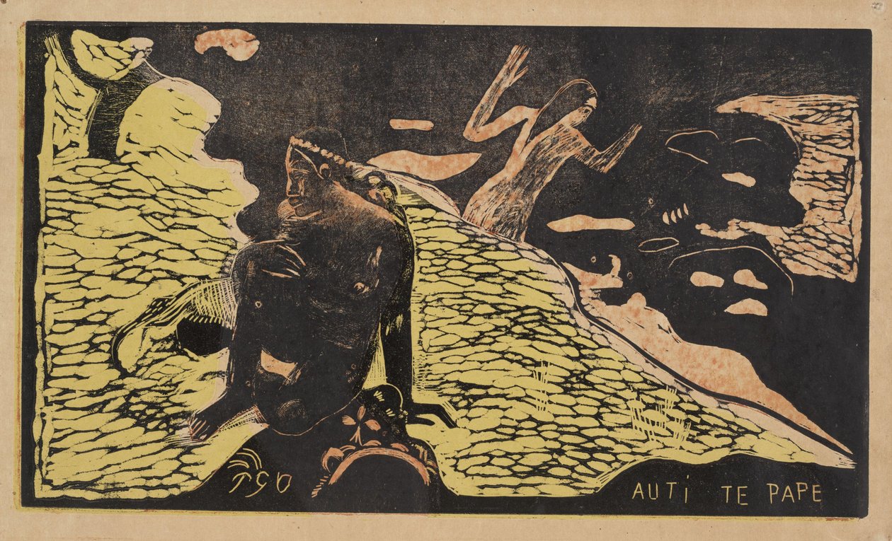 Auti Te Pape Kobiety nad rzeką z serii Noa Noa, 1893-1894 autorstwa Paul Gauguin