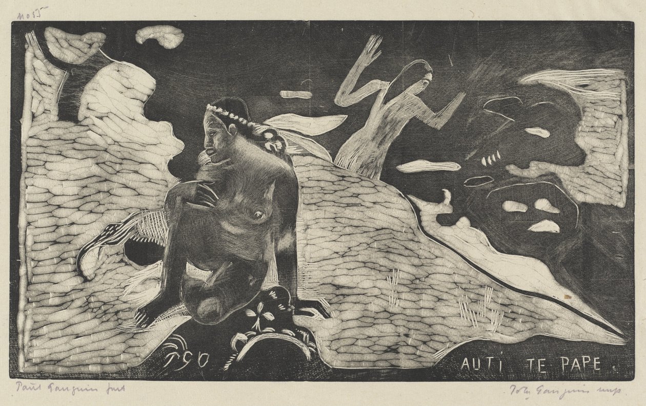 Auti te Pape (Kobiety nad rzeką) autorstwa Paul Gauguin