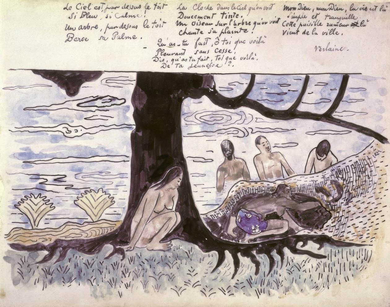 Kąpielowy autorstwa Paul Gauguin