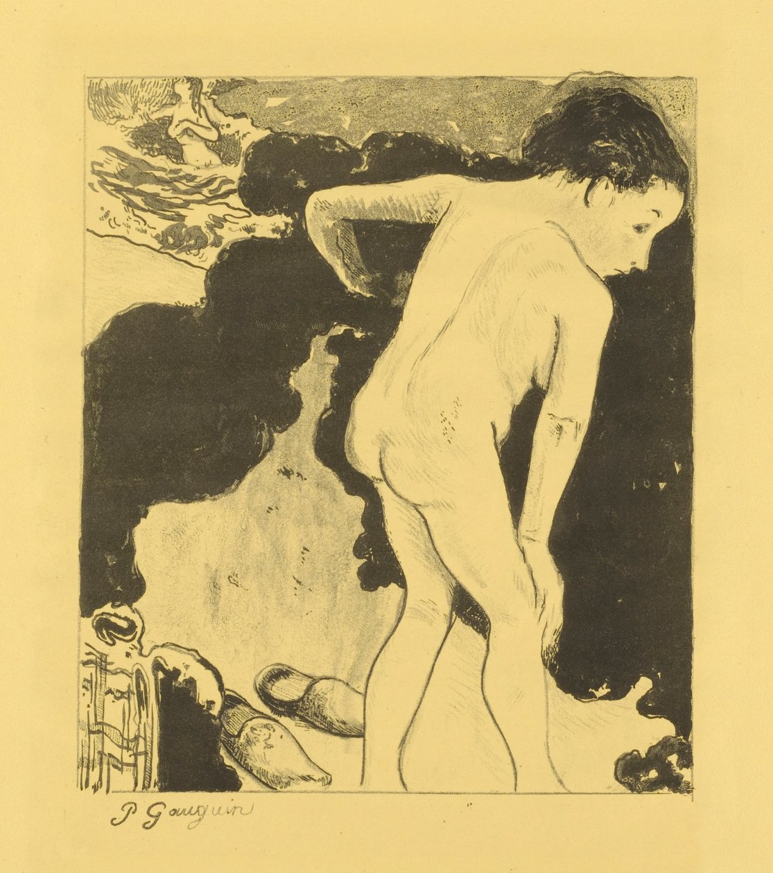 Kąpiel w Bretanii autorstwa Paul Gauguin