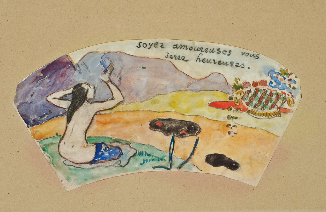 „Bądź w miłości, będziesz szczęśliwy” autorstwa Paul Gauguin