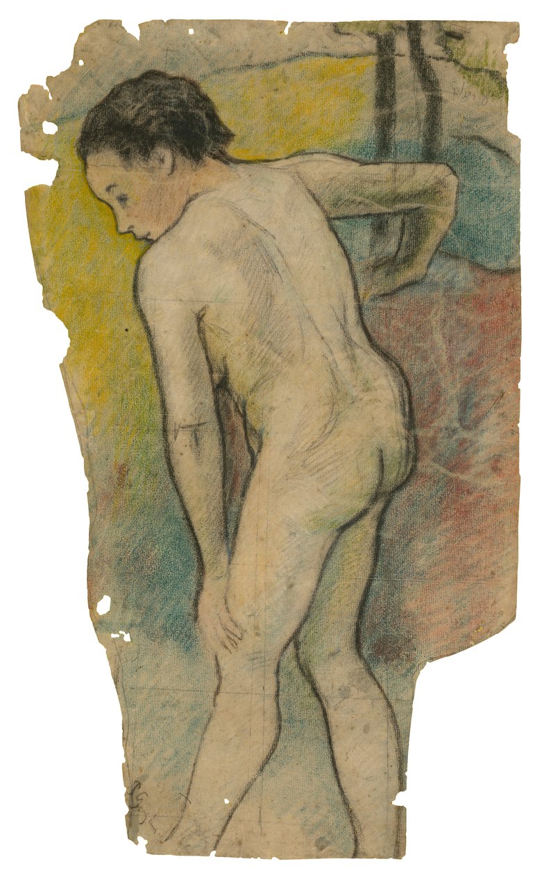 Breton Kąpiący się, 1886-87 autorstwa Paul Gauguin