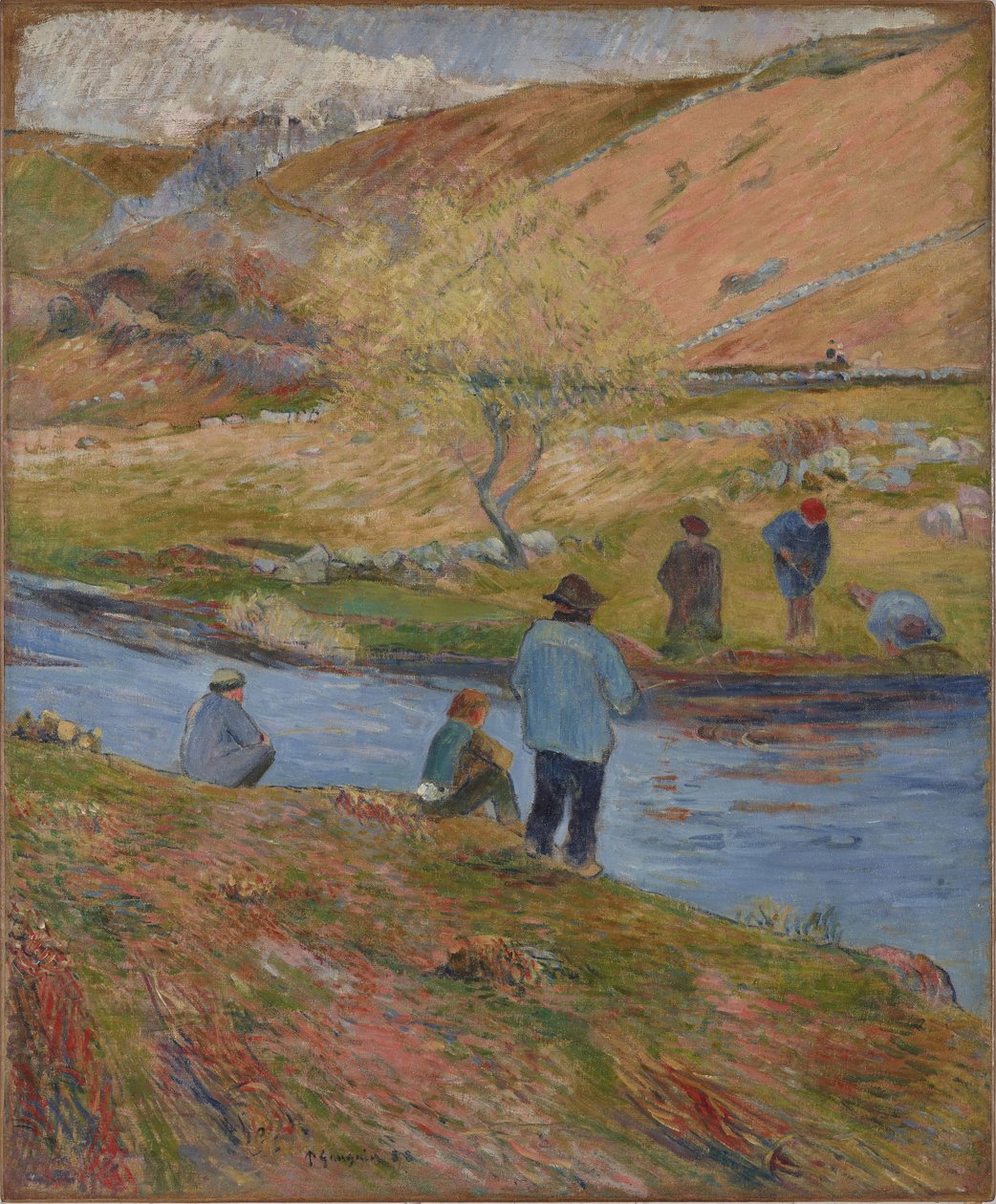 Bretońscy rybacy , 1888. autorstwa Paul Gauguin