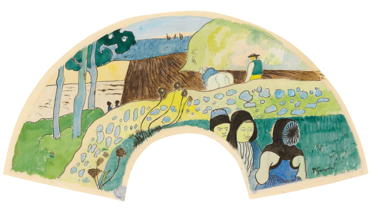 Scena bretońska; Scena bretońska, 1889 autorstwa Paul Gauguin