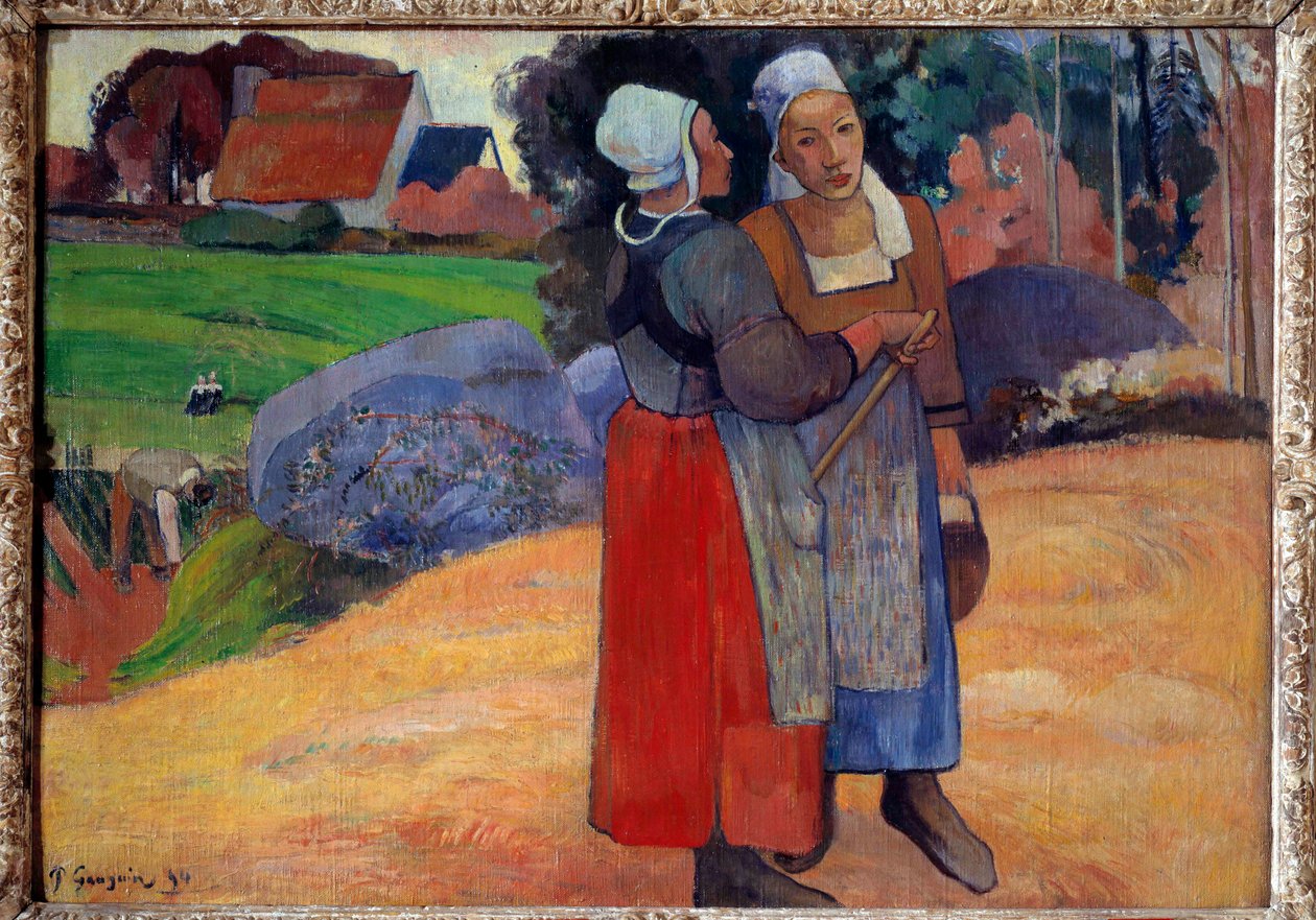Chłopi bretońscy. Obraz Paula Gauguina (1848-1903) autorstwa Paul Gauguin