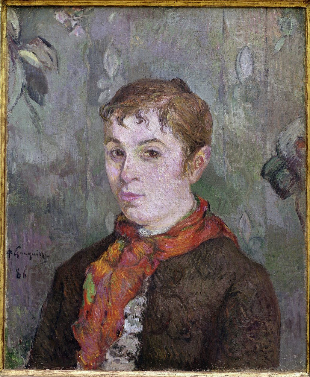 Popiersie kobiety (olej na płótnie) autorstwa Paul Gauguin