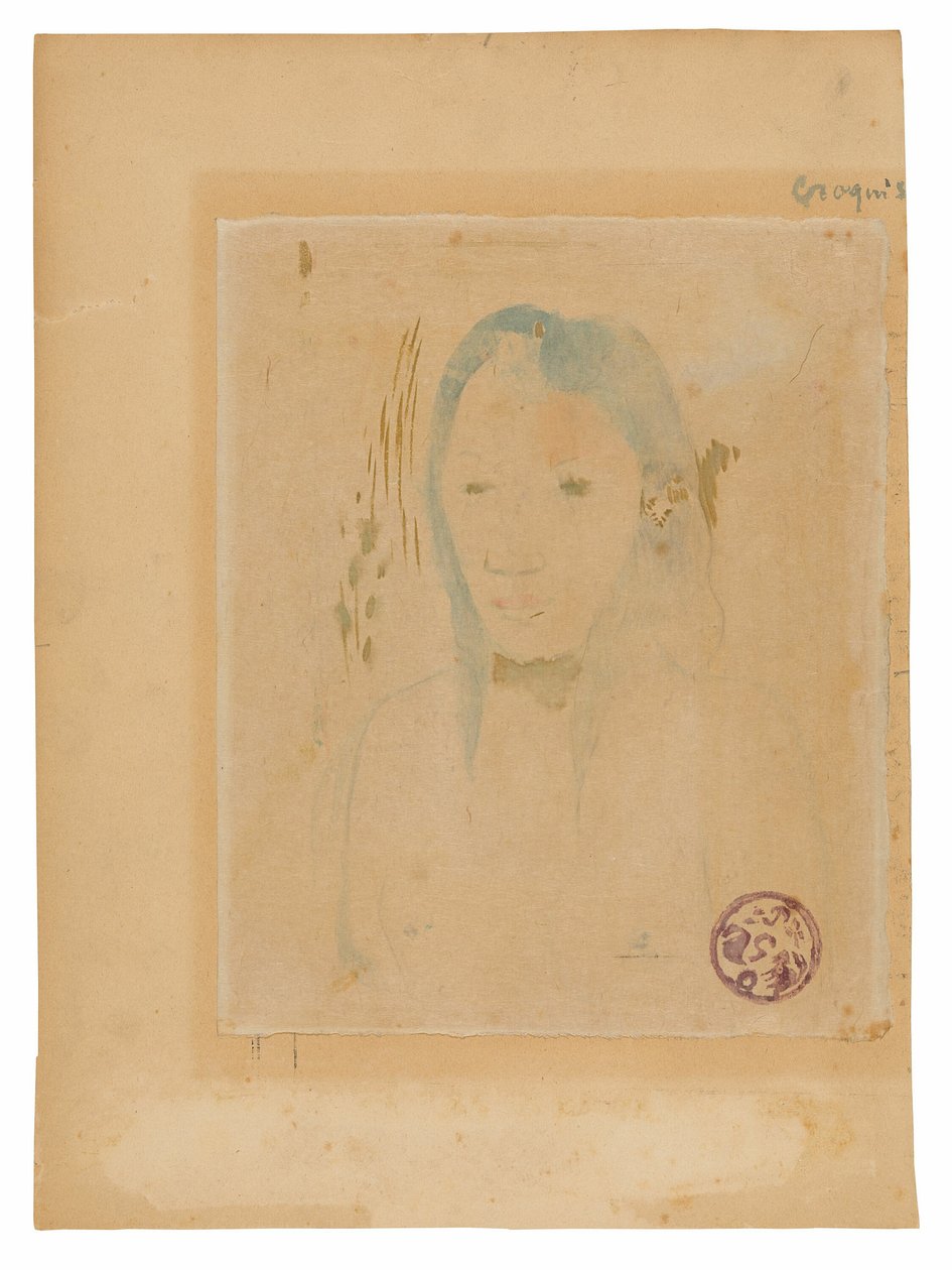 Popiersie kobiety z Tahiti autorstwa Paul Gauguin
