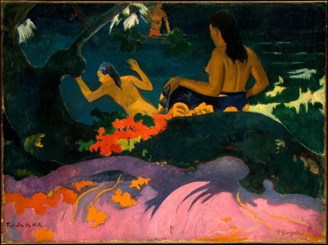 Nad morzem w pobliżu snu autorstwa Paul Gauguin