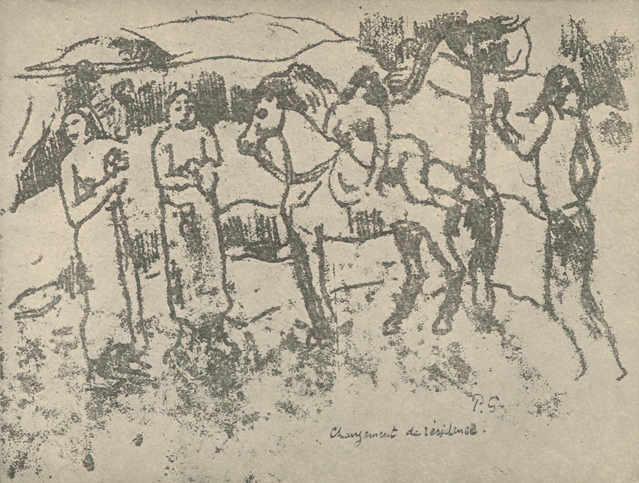 Zmiana miejsca zamieszkania, 1936 autorstwa Paul Gauguin