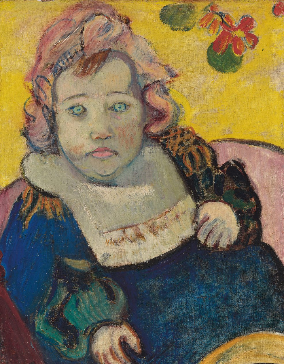 Dziecko z Śliniakiem lub Dzieckiem; Enfant au bavoir, 1895 autorstwa Paul Gauguin