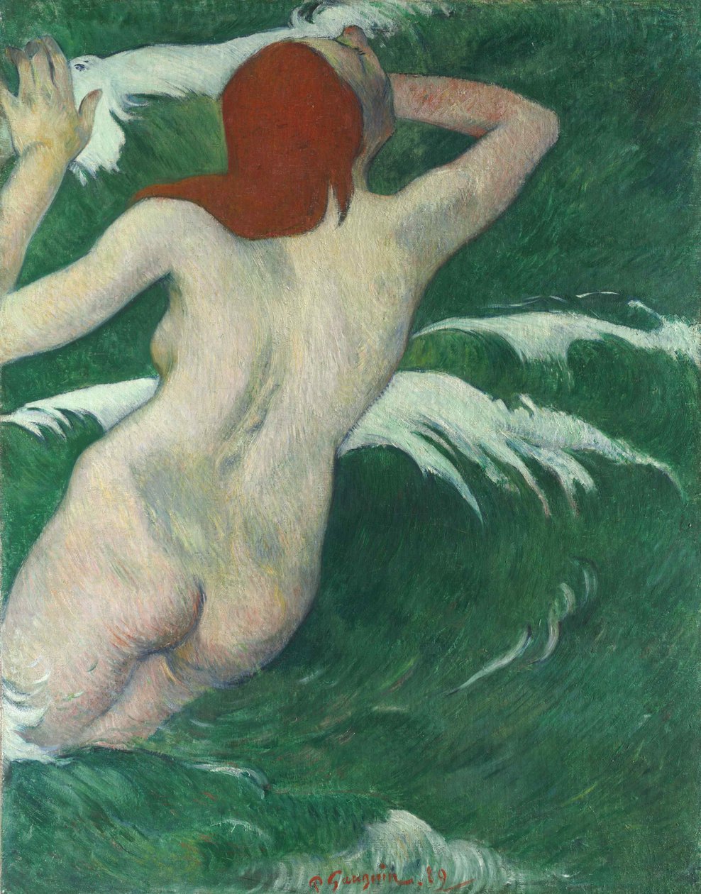 In the Waves lub Ondine In the Waves lub Undine, 1889. autorstwa Paul Gauguin
