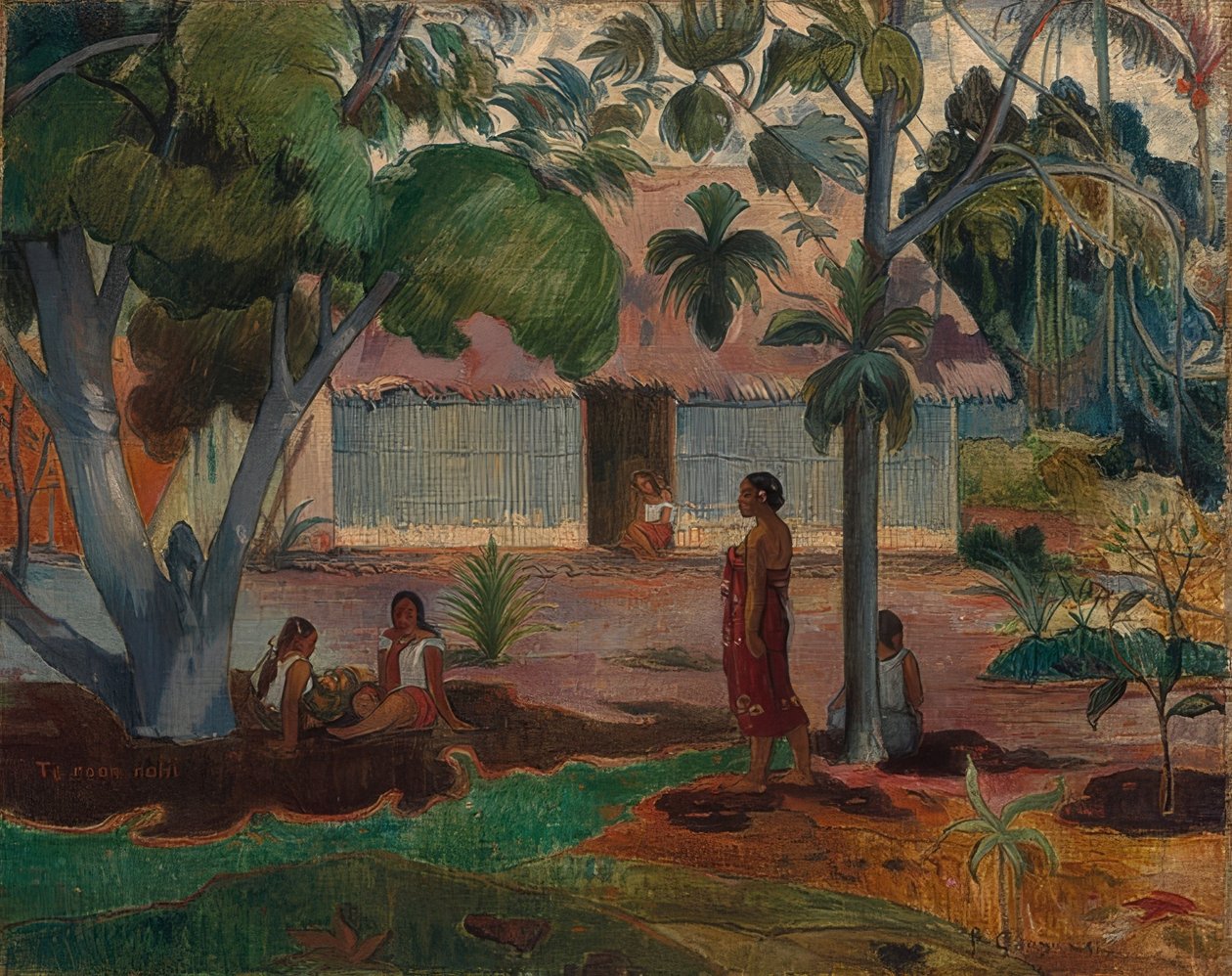 Wielkie drzewo. 1891 autorstwa Paul Gauguin