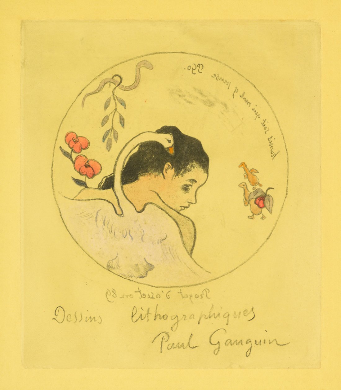 Entwurf für einen Porzellanteller autorstwa Paul Gauguin