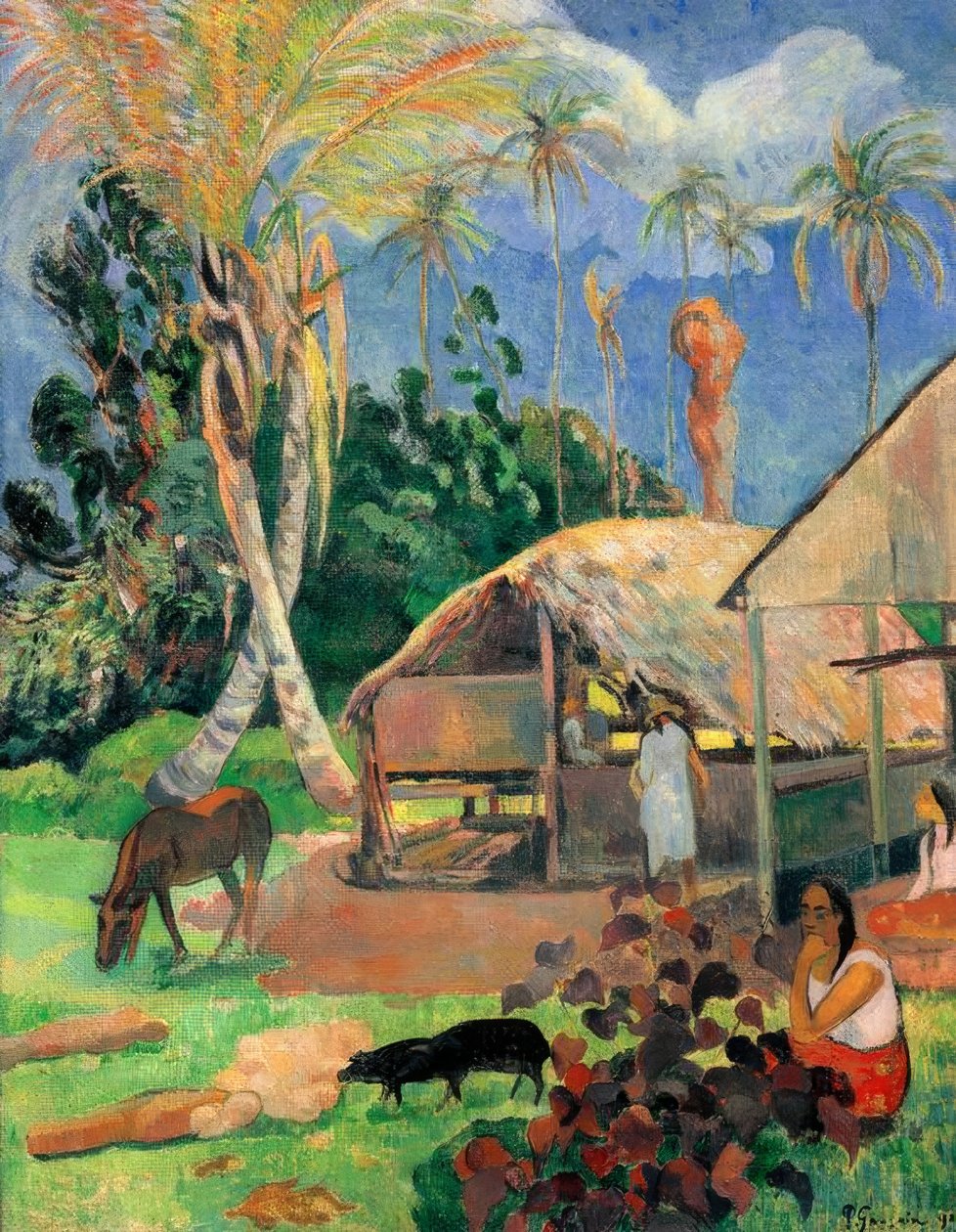 Czarne świnie autorstwa Paul Gauguin