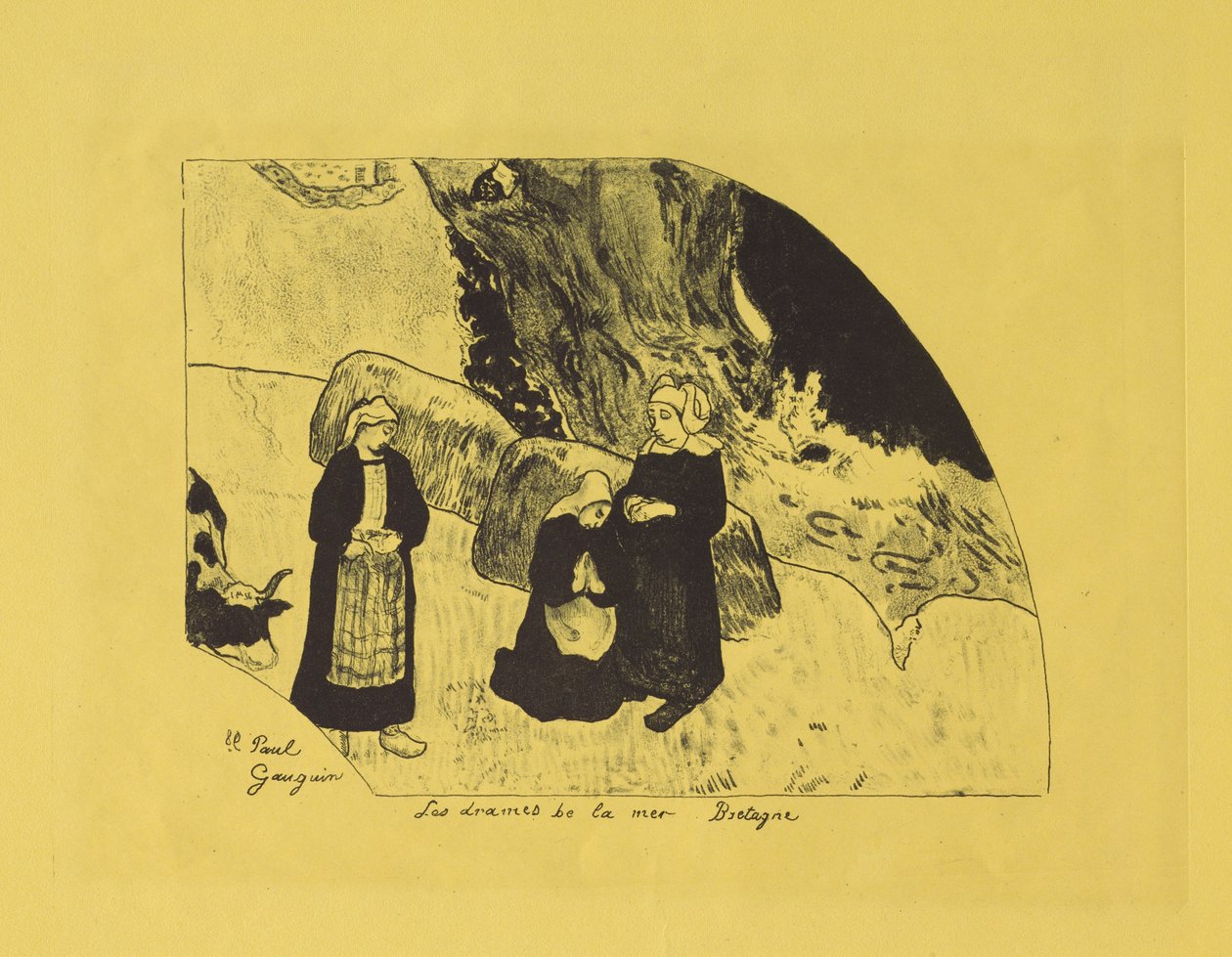Dramen des Meeres: Bretagne autorstwa Paul Gauguin