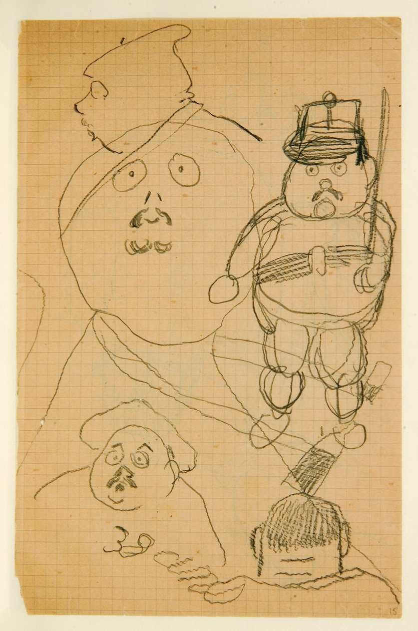 Rysunek z albumu rysunków wykonanych dla młodego Jacquesa Bousqueta, 1889-90 autorstwa Paul Gauguin