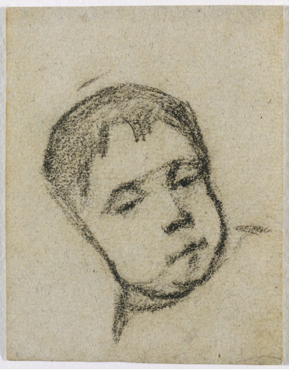 Emil Gauguin jako dziecko, Głowa na poduszce autorstwa Paul Gauguin