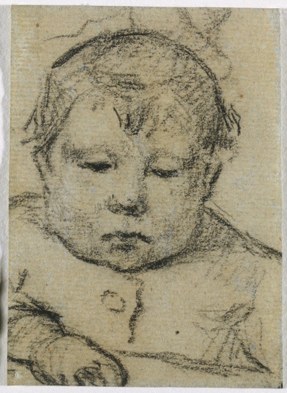 Emil Gauguin jako dziecko, prawa ręka do przodu, ok. 1875-76 (czarna kredka) autorstwa Paul Gauguin