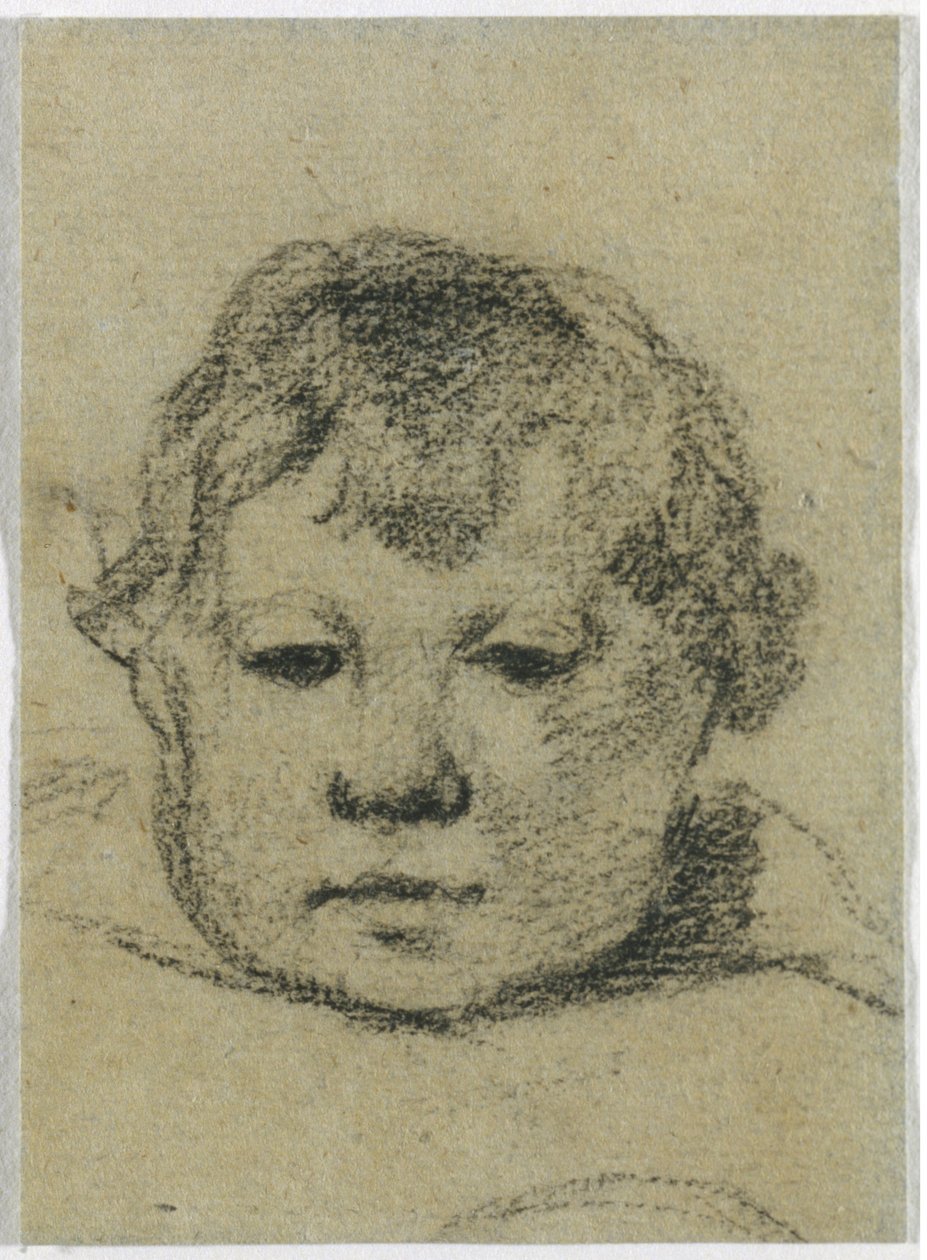 Emil Gauguin jako dziecko, ok. 1875-76 (czarna kredka) autorstwa Paul Gauguin