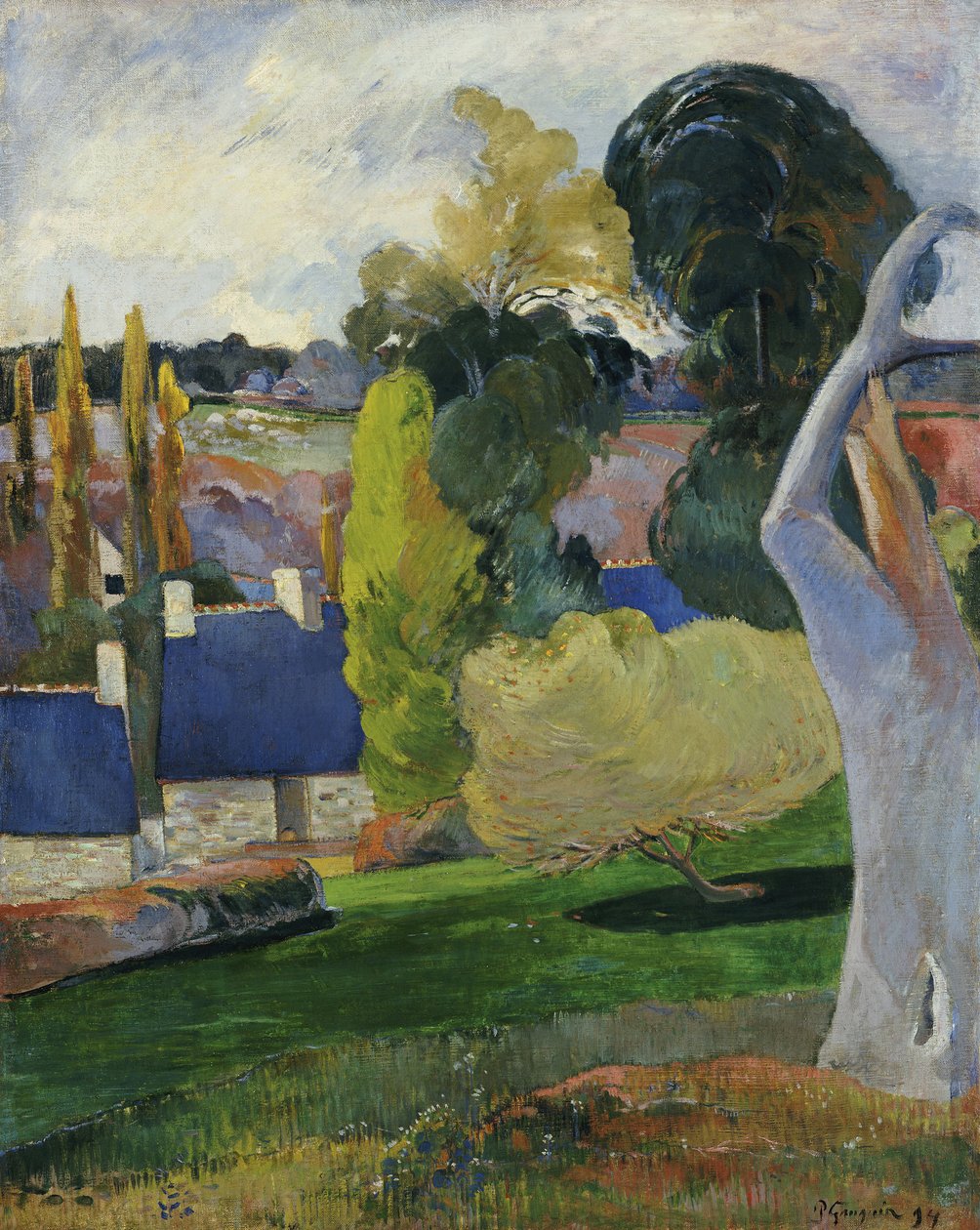 Farma w Bretanii II, 1894 autorstwa Paul Gauguin