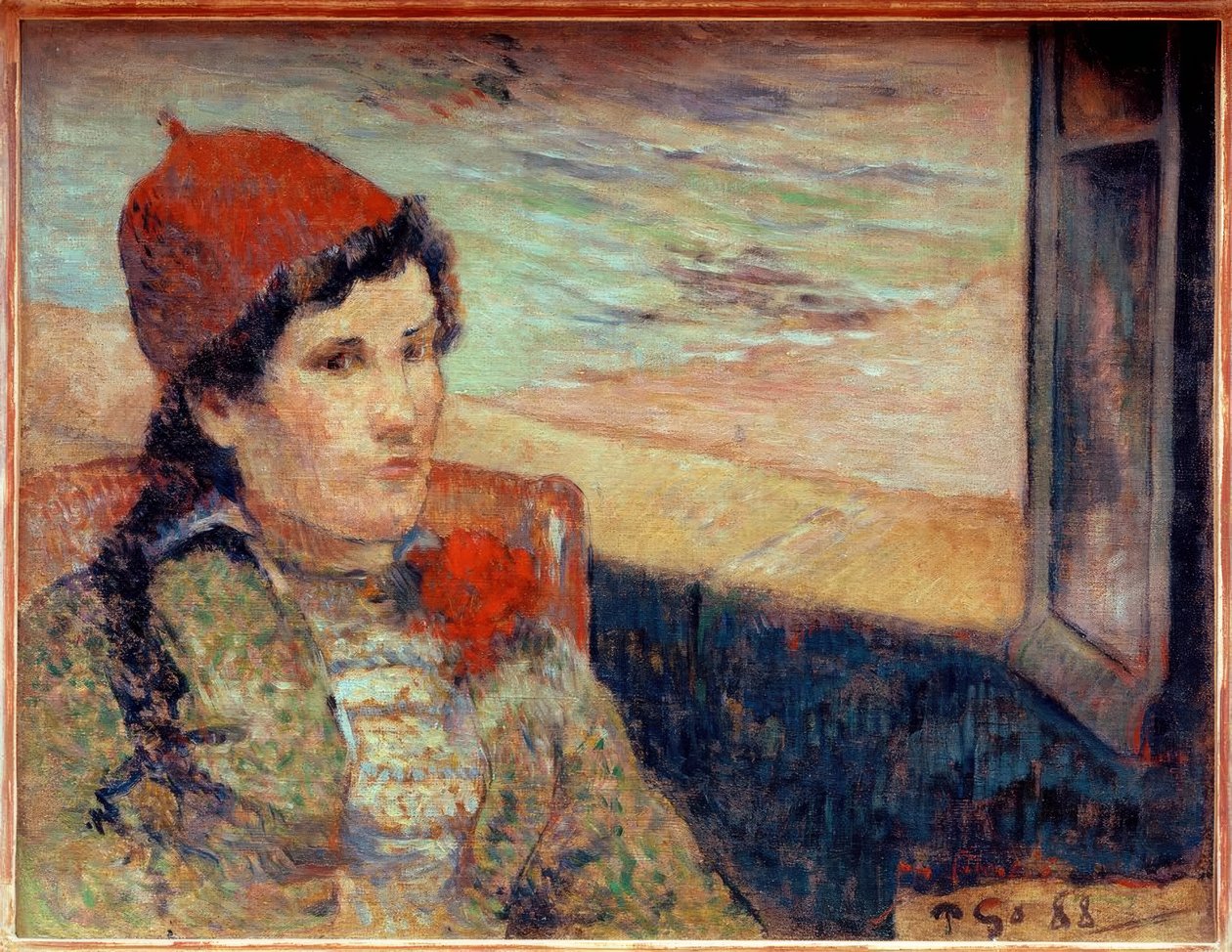 Kobieta przed otwartym oknem, zwana Panną Młodą autorstwa Paul Gauguin