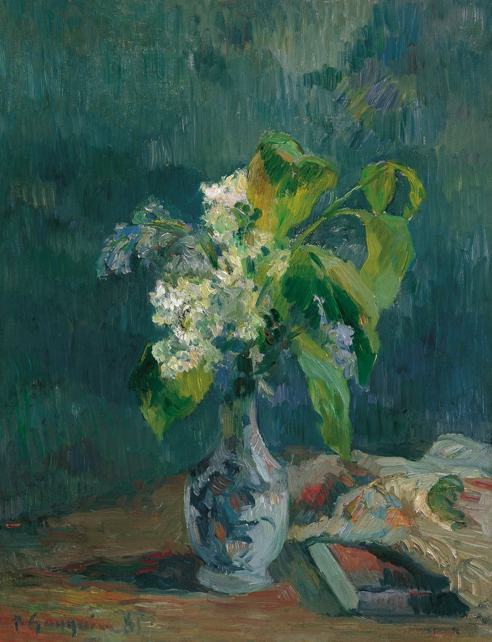 Francuski: Bouquet de lilas Lilacs autorstwa Paul Gauguin