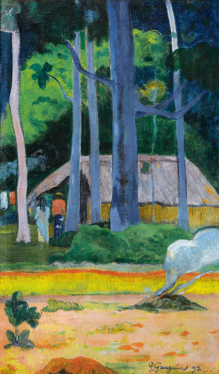 Francuski: Cabane sous les arbres autorstwa Paul Gauguin