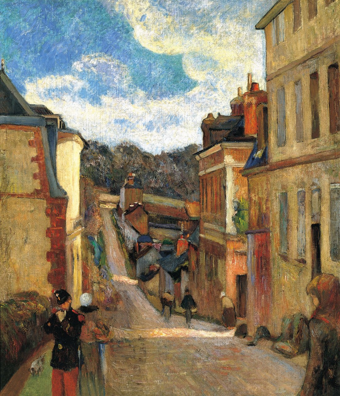 Francuski: La rue Jouvenet à Rouen Rue Jouvenet w Rouen autorstwa Paul Gauguin