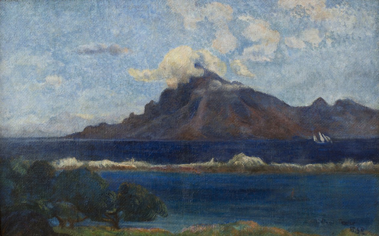 Francuski: Paysage de Te vaa autorstwa Paul Gauguin