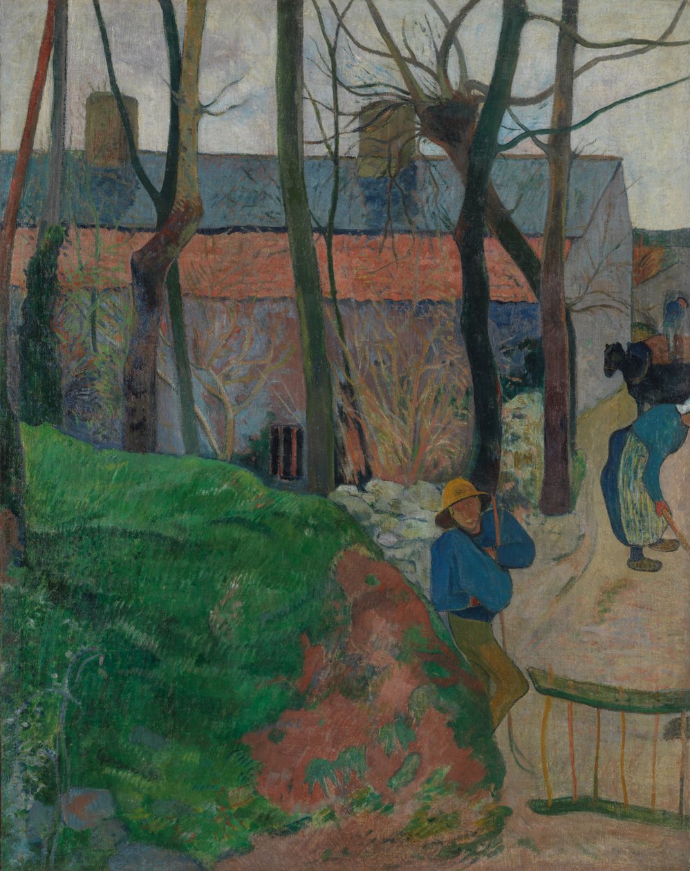 Domy w Le Pouldu autorstwa Paul Gauguin