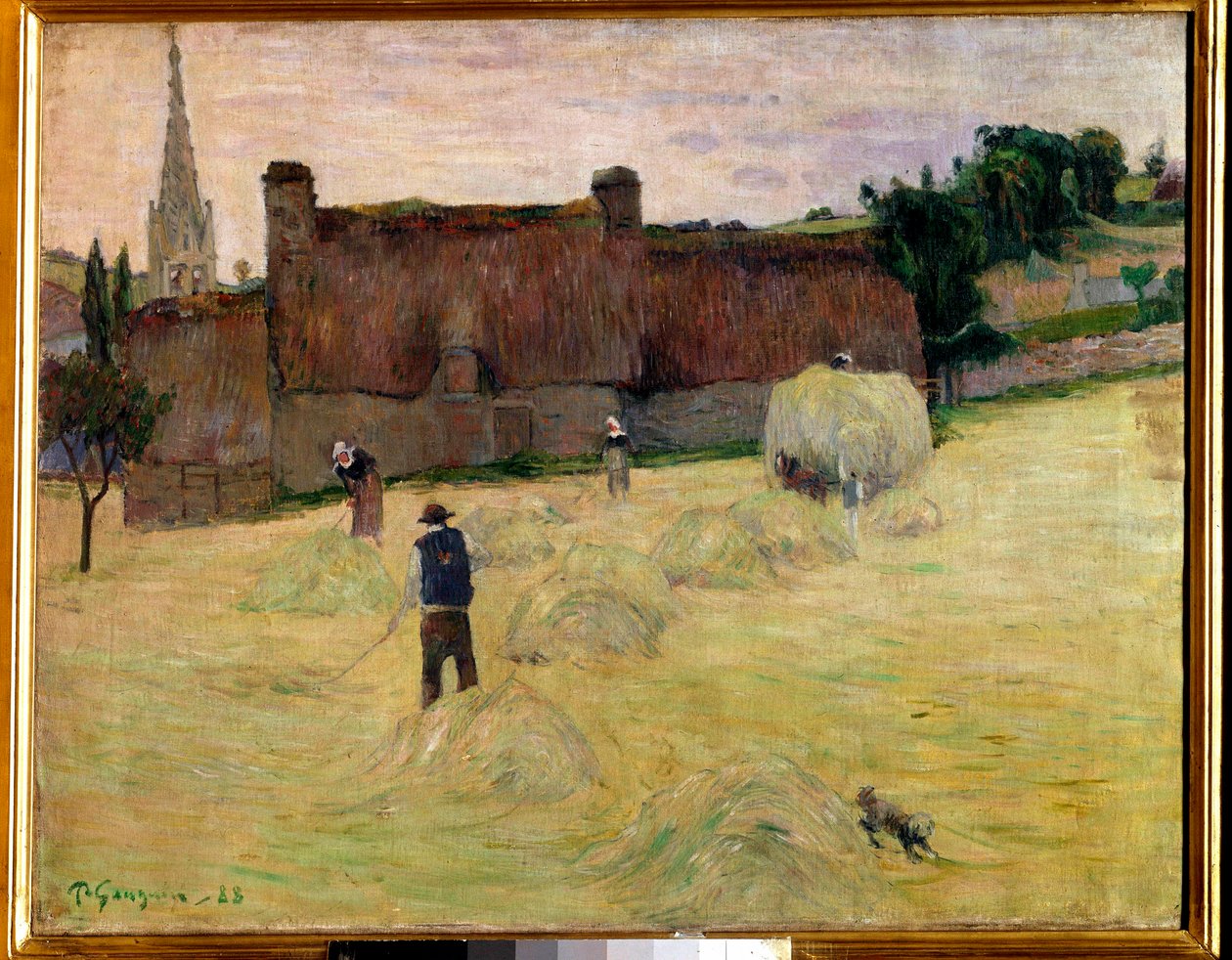 Siano w Bretanii Malarstwo Paula Gauguina (1848-1903) 1888 Nd. 0,73 x 0,92 m Paryż, musee d