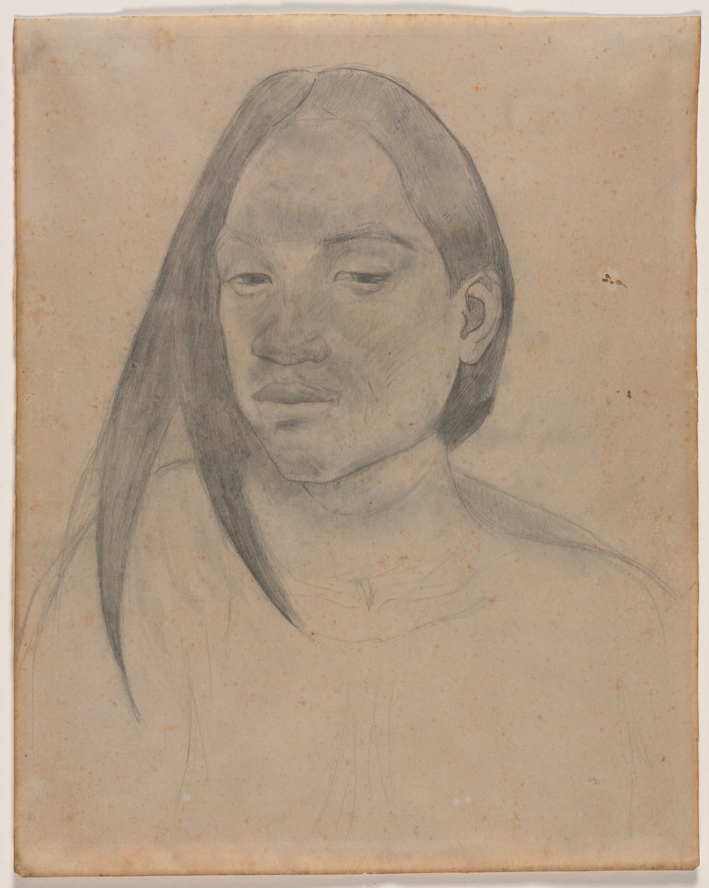 Głowa kobiety z Tahiti, 1891. autorstwa Paul Gauguin