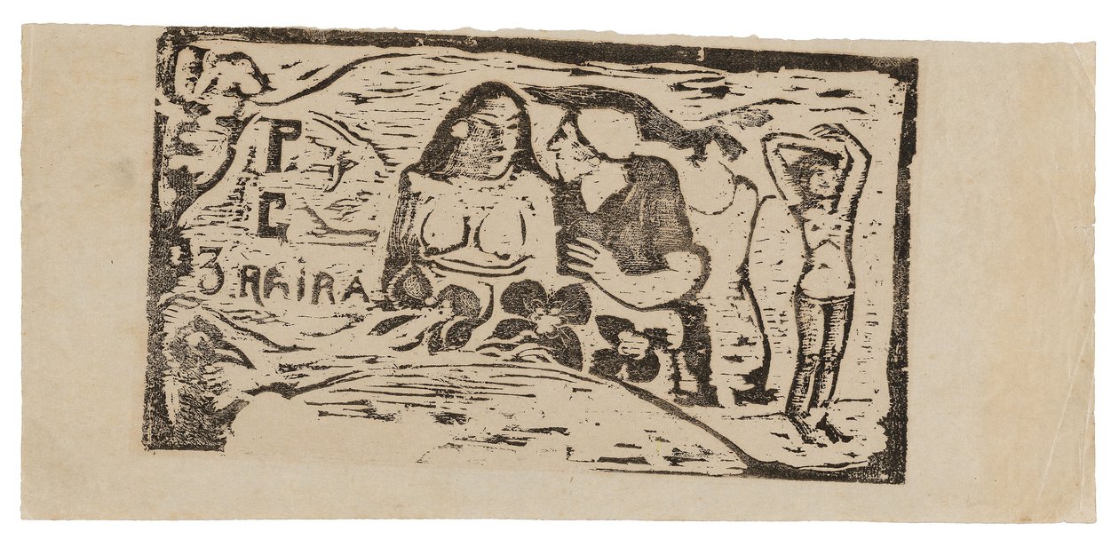 Nakrycie głowy dla „Le sourire” autorstwa Paul Gauguin